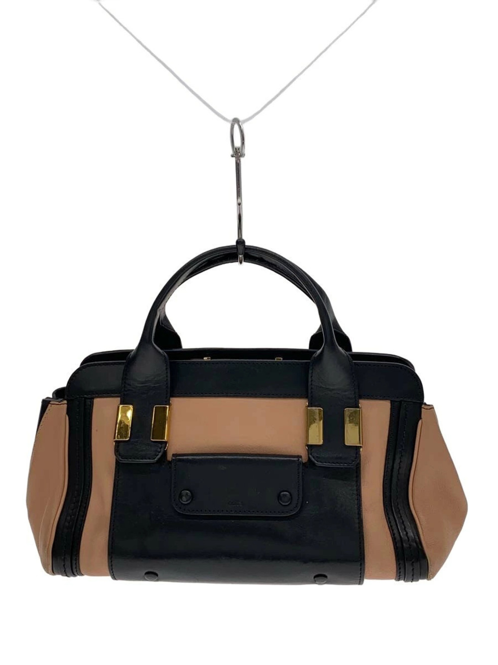 Chloe Alice Bag bicolored black beige leather Black